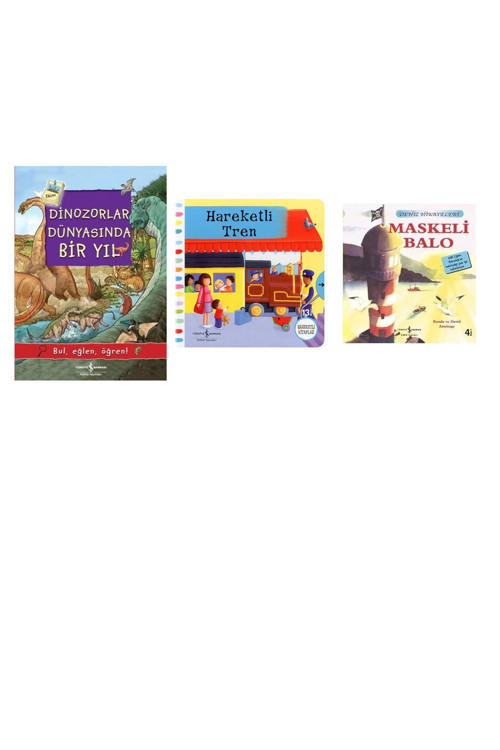 Dinozorlar Dünyasında Bir Yıl: Bul, Eğlen, Öğren! + 2 Kitap (Set)
