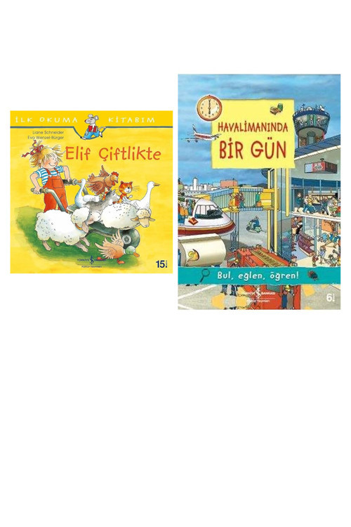 Elif Çiftlikte - İlk Okuma Kitabım + 1 Kitap (Set)