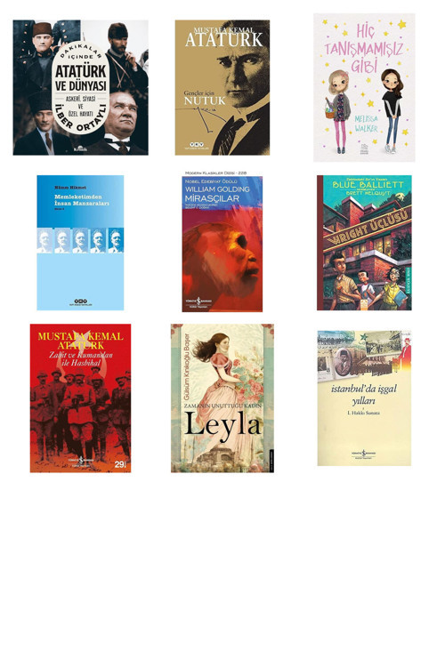 Dakikalar İçinde Atatürk Ve Dünyası - Askeri Siyasi Ve Özel Hayatı + 8 Kitap Daha (Set)