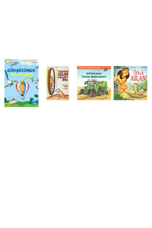 Gökyüzünde Neler Var? Boyama Kitaplarım 4 - 5 Yaş (Kapak Değişebilir) + 3 Kitap (Set)