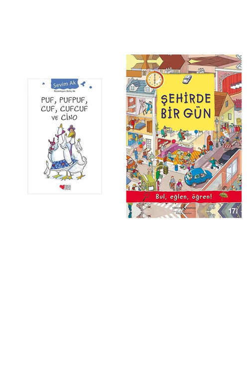 Puf, Pufpuf, Cuf, Cufcuf Ve Cino + 1 Kitap (Set)
