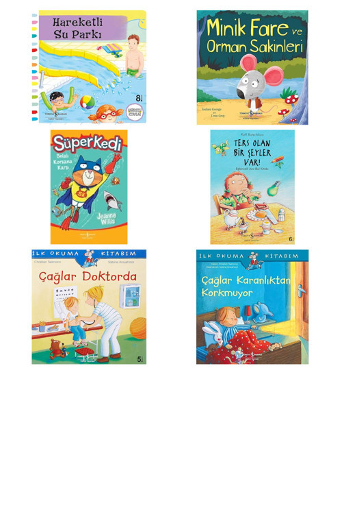 Hareketli Su Parkı + 5 Kitap (Set)