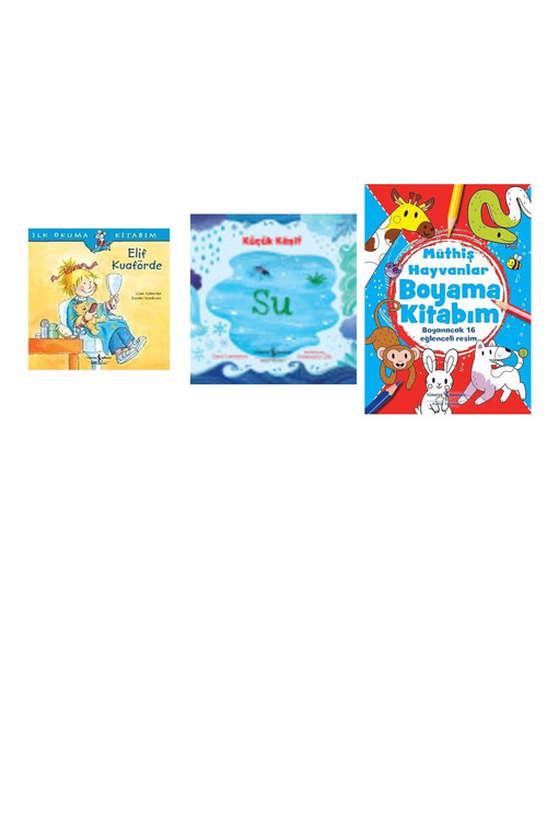 Elif Kuaförde: İlk Okuma Kitabım + 2 Kitap (Set)