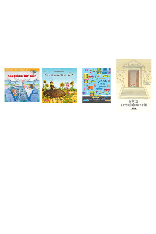 Dünyayı Öğreniyorum - Kokpitte Bir Gün + 3 Kitap (Set)