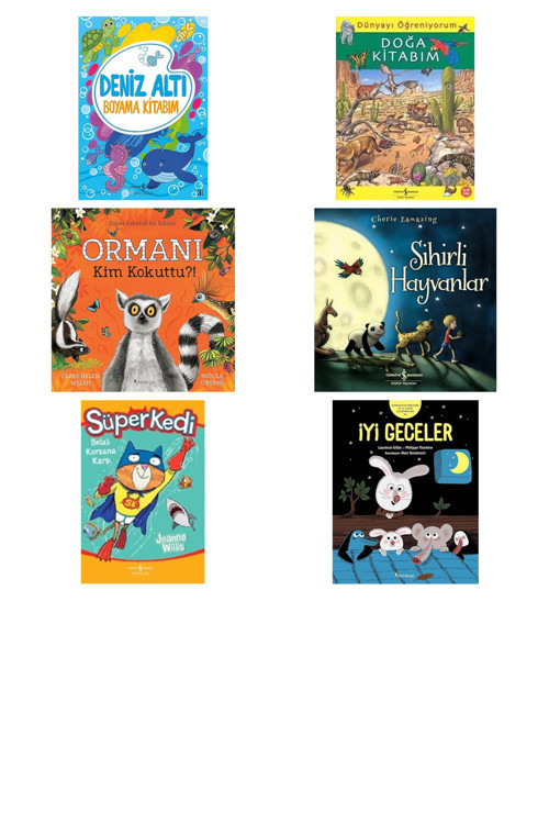 Deniz Altı - Boyama Kitabım + 5 Kitap (Set)