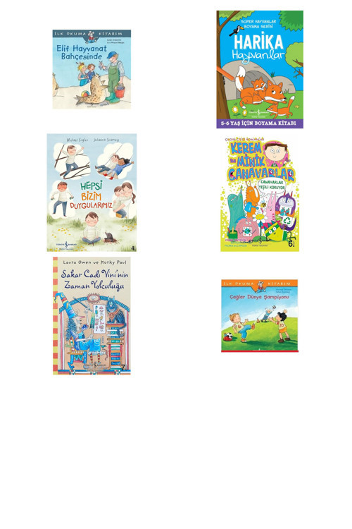 Elif Hayvanat Bahçesinde: İlk Okuma Kitabım + 5 Kitap (Set)