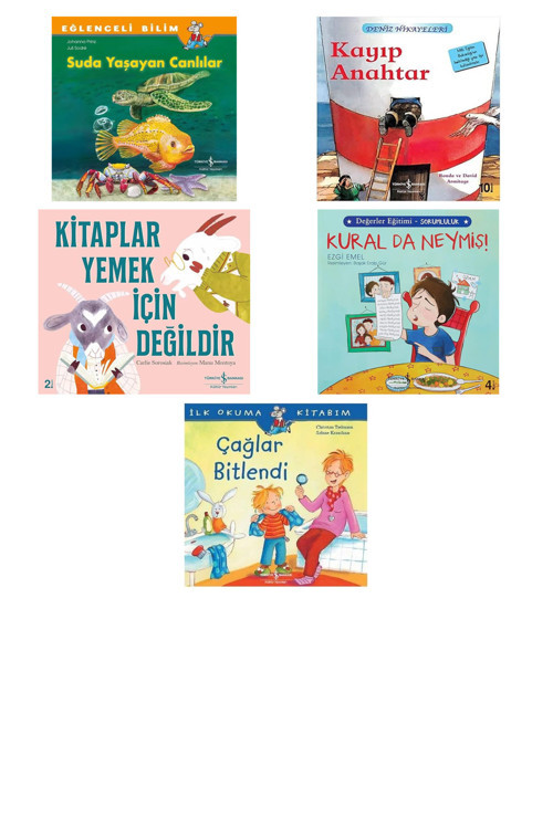 Eğlenceli Bilim - Suda Yaşayan Canlılar + 4 Kitap (Set)