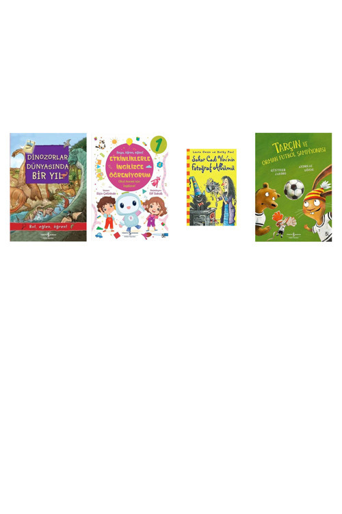 Dinozorlar Dünyasında Bir Yıl: Bul, Eğlen, Öğren! + 3 Kitap (Set)
