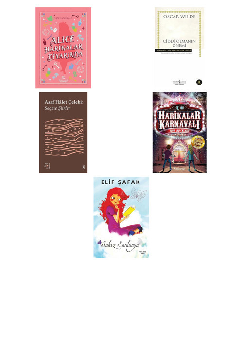 Alice Harikalar Diyarında + 4 Kitap Daha (Set)