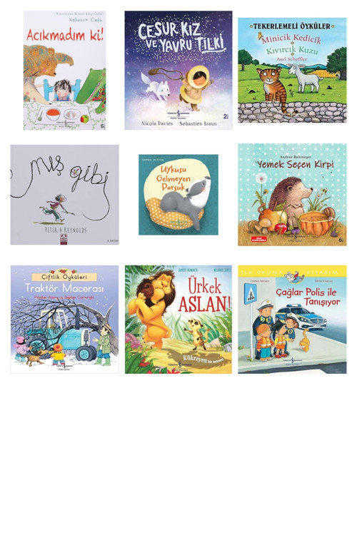 Acıkmadım Ki!: Waterstone Resimli Kitap Ödülü + 8 Kitap (Set)