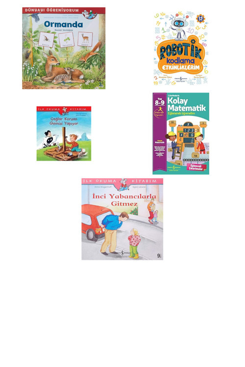 Ormanda: Dünyayı Öğreniyorum - Resimli Sözlüğüm + 4 Kitap (Set)