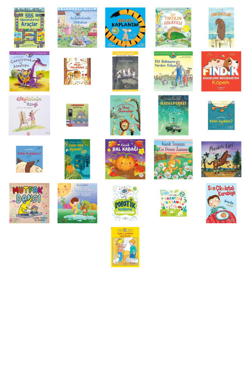 555 Eğlenceli Çıkartma - Araçlar + 25 Kitap (Set)