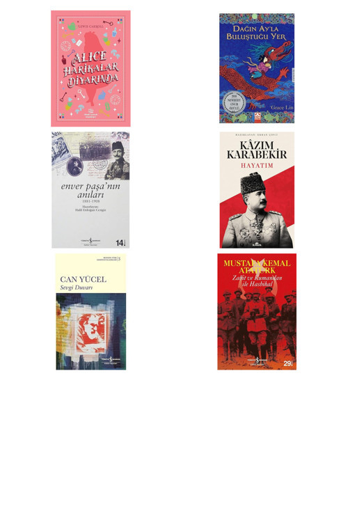 Alice Harikalar Diyarında + 5 Kitap Daha (Set)