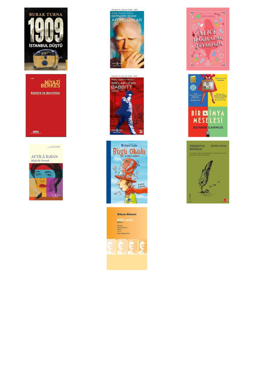 1909 İstanbul Düştü + 9 Kitap Daha (Set)