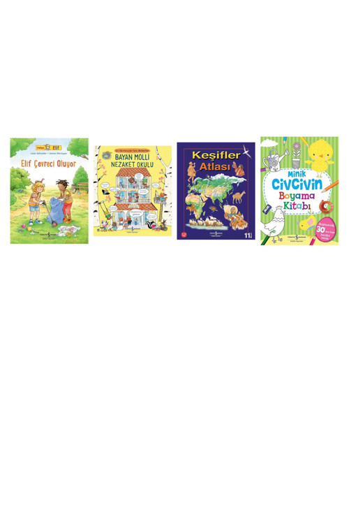 Arkadaşım Elif - Elif Çevreci Oluyor + 3 Kitap (Set)
