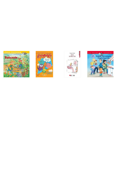 Dünyayı Öğreniyorum - Bahçede + 3 Kitap (Set)