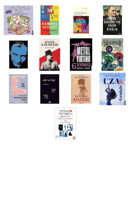 Benim Sevimli Köşem: Sevimli Ve Rahatlatıcı Boyama Kitabı + 12 Kitap Daha (Set)