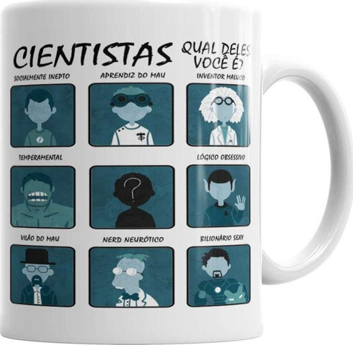 Cientistas Kupa Bardak Porselen