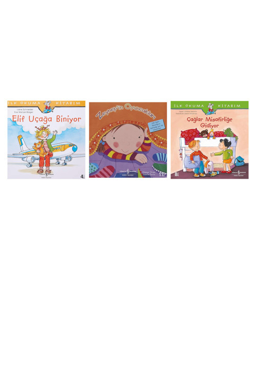Elif Uçağa Biniyor: İlk Okuma Kitabım + 2 Kitap (Set)
