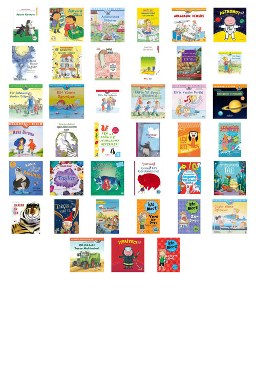 Akkuzu Karakuzu Lunaparkta + 38 Kitap (Set)