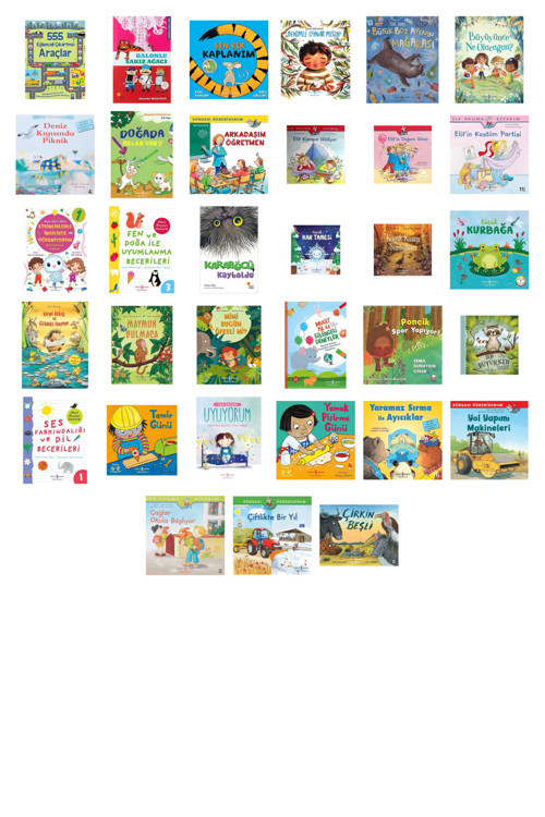 555 Eğlenceli Çıkartma - Araçlar + 32 Kitap (Set)