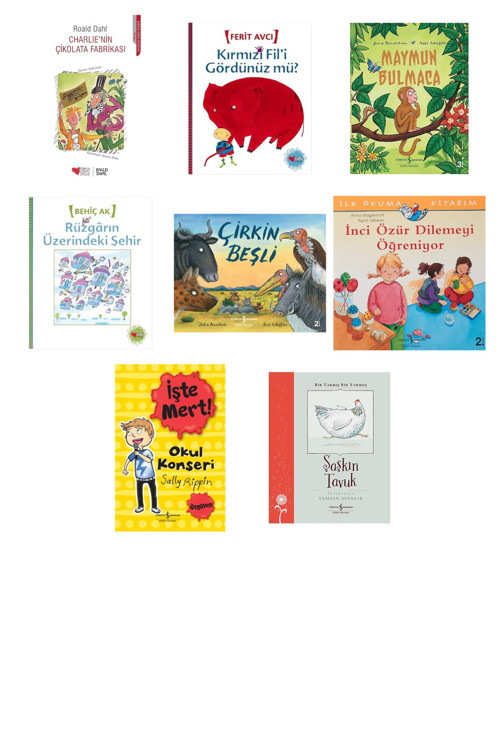 Charlie'Nin Çikolata Fabrikası + 7 Kitap (Set)