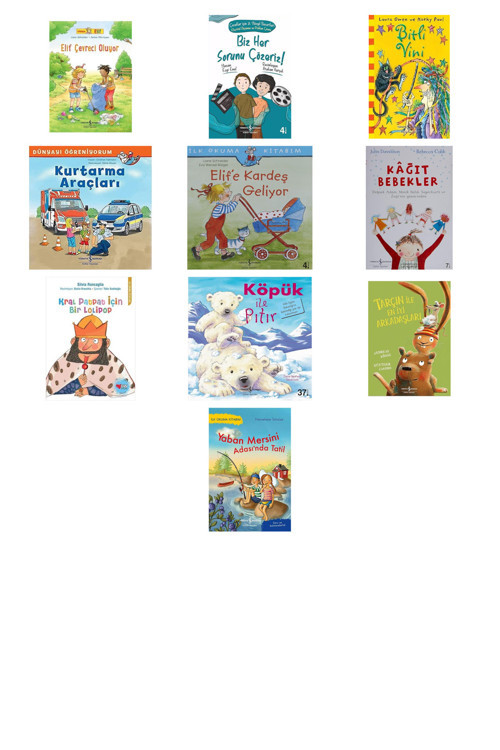 Arkadaşım Elif - Elif Çevreci Oluyor + 9 Kitap (Set)
