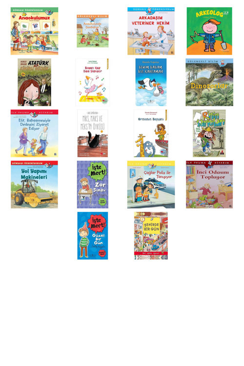 Anaokulumuz Resimli Sözlüğüm: Dünyayı Öğreniyorum + 17 Kitap (Set)