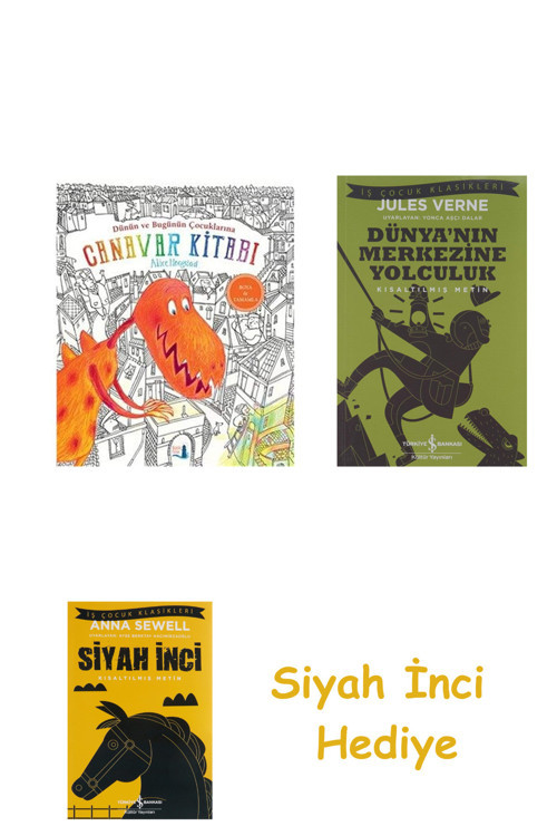 Canavar Kitabı (Ciltli) + Dünyanın Merkezine Yolculuk + Siyah İnci Hediye