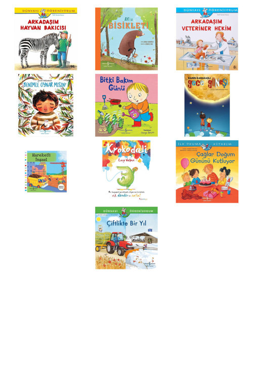 Arkadaşım Hayvan Bakıcısı + 9 Kitap (Set)