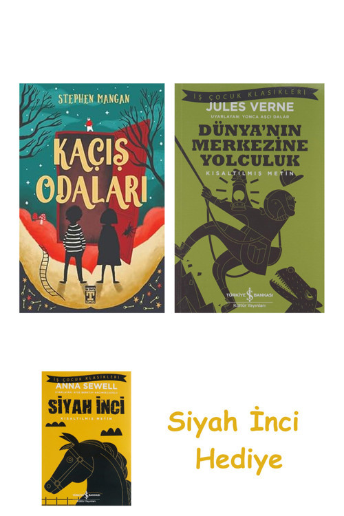 Kaçış Odaları + Dünyanın Merkezine Yolculuk + Siyah İnci Hediye