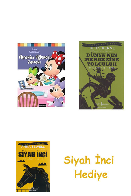 Disney Ben Büyürken - Ekransız Eğlence Zamanı + Dünyanın Merkezine Yolculuk + Siyah İnci Hediye
