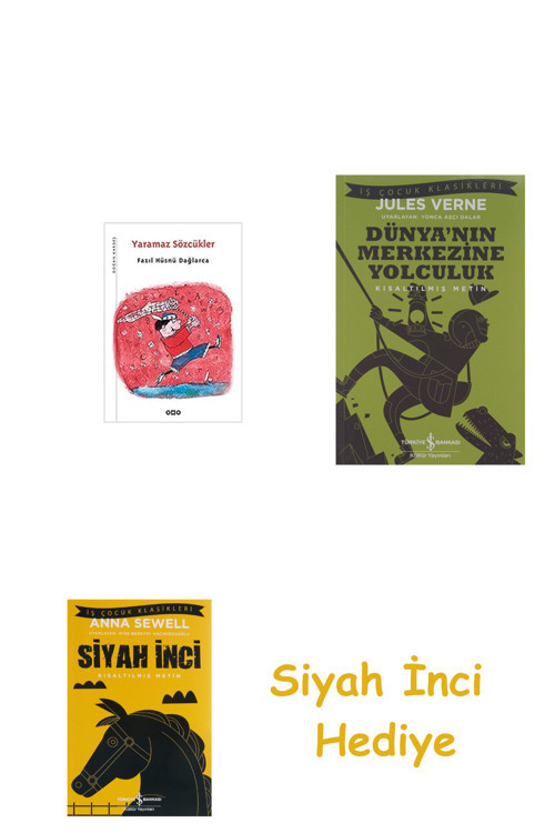 Yaramaz Sözcükler - Dağlarca Çocuklarda: 2 + Dünyanın Merkezine Yolculuk + Siyah İnci Hediye