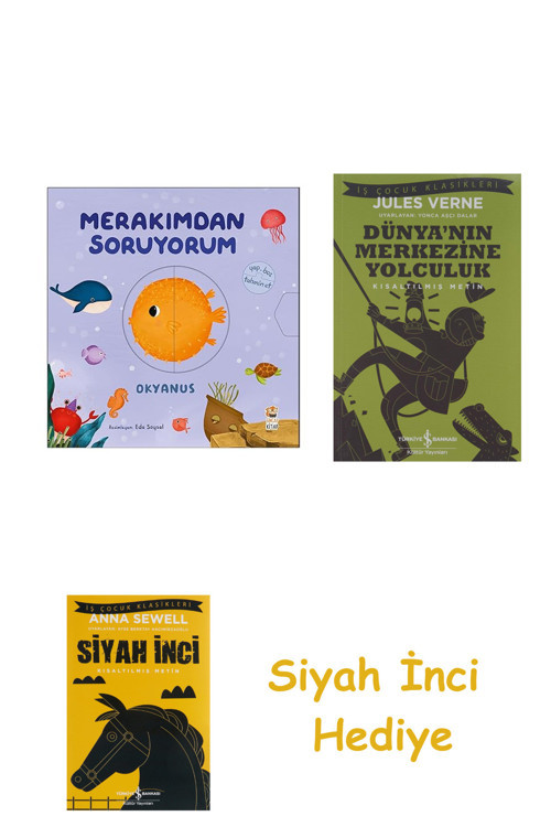 Merakımdan Soruyorum - Okyanus + Dünyanın Merkezine Yolculuk + Siyah İnci Hediye