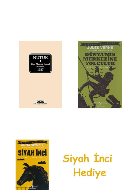 Nutuk (Kutulu) Ciltli + Dünyanın Merkezine Yolculuk + Siyah İnci Hediye