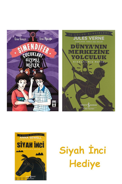 Şimendifer Çocukları - Gizemli İkizler + Dünyanın Merkezine Yolculuk + Siyah İnci Hediye