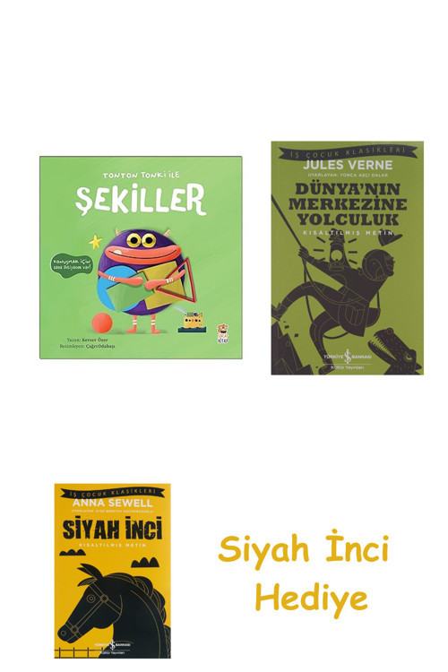 Tonton Tonki İle Şekiller + Dünyanın Merkezine Yolculuk + Siyah İnci Hediye