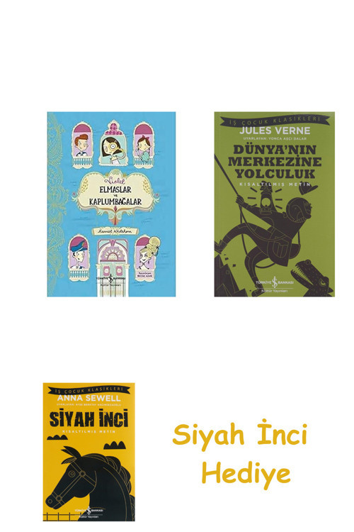 Violet Elmaslar Ve Kaplumbağalar + Dünyanın Merkezine Yolculuk + Siyah İnci Hediye