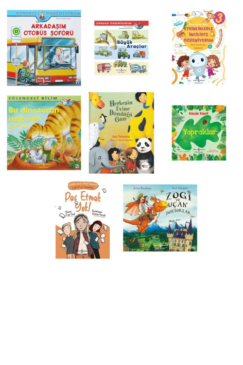 Dünyayı Öğreniyorum - Arkadaşım Otobüs Şoförü + 7 Kitap (Set)