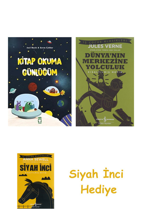 Kitap Okuma Günlüğüm + Dünyanın Merkezine Yolculuk + Siyah İnci Hediye
