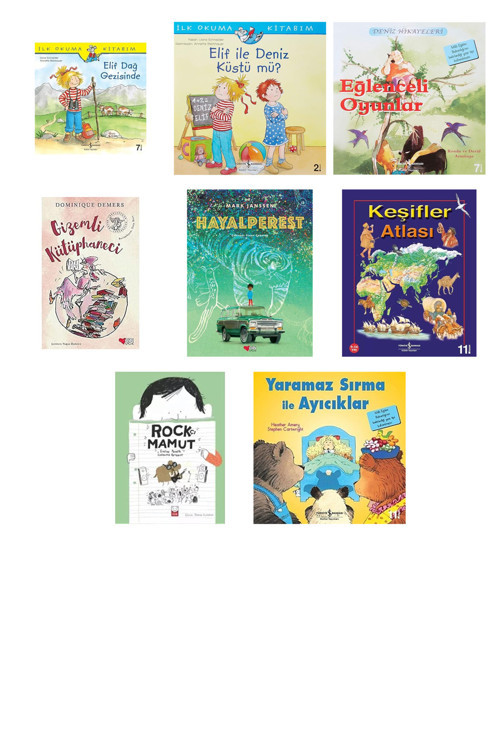 Elif Dağ Gezisinde + 7 Kitap (Set)