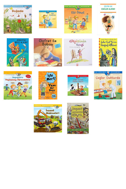 Dünyayı Öğreniyorum Doğada Resimli Sözlüğüm + 13 Kitap (Set)