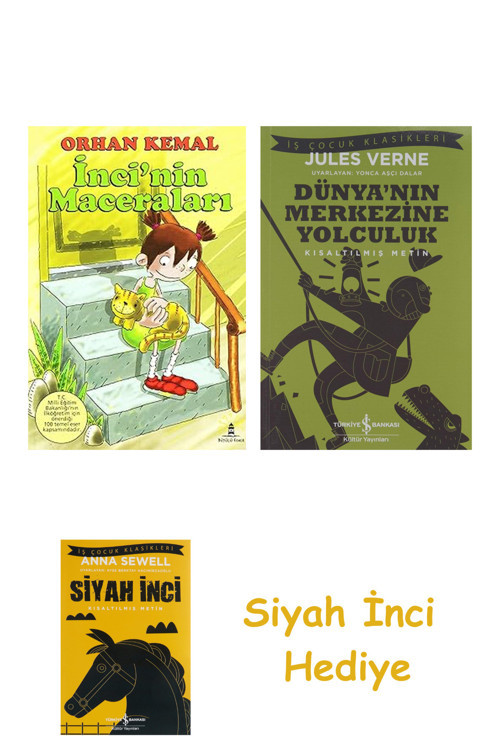 İnci’Nin Maceraları + Dünyanın Merkezine Yolculuk + Siyah İnci Hediye