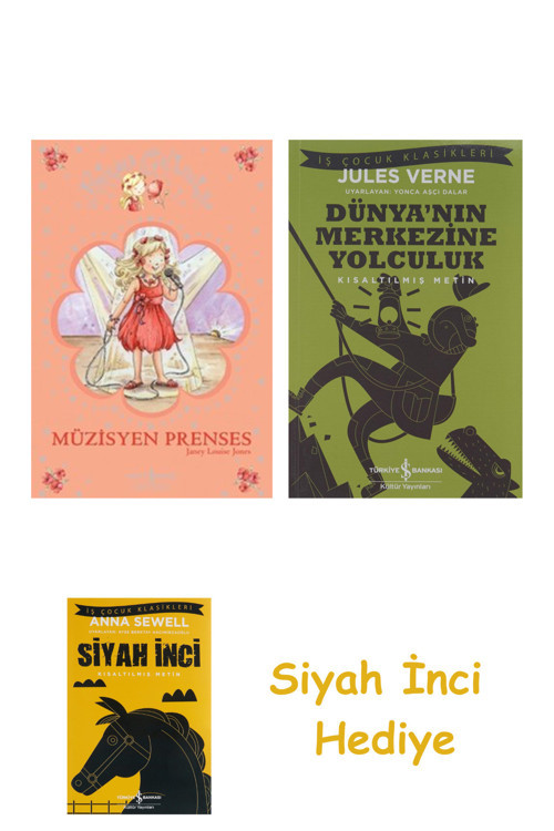 Prenses Gelincik - Müzisyen Prenses + Dünyanın Merkezine Yolculuk + Siyah İnci Hediye