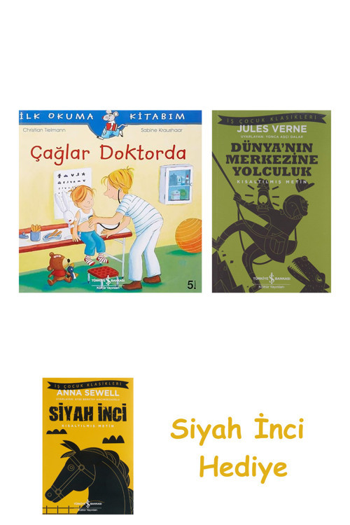 Çağlar Doktorda: İlk Okuma Kitabım + Dünyanın Merkezine Yolculuk + Siyah İnci Hediye