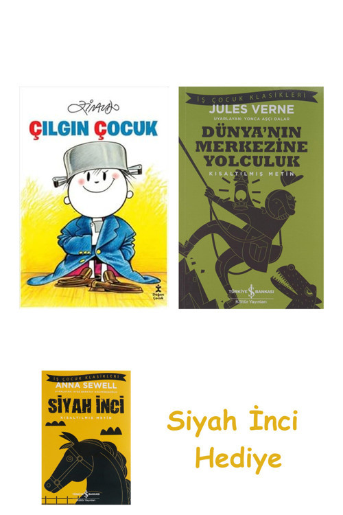 Çılgın Çocuk + Dünyanın Merkezine Yolculuk + Siyah İnci Hediye