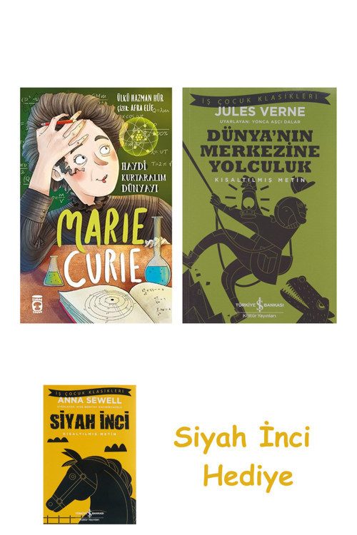 Haydi Kurtaralım Dünyayı 1 - Marie Curie + Dünyanın Merkezine Yolculuk + Siyah İnci Hediye