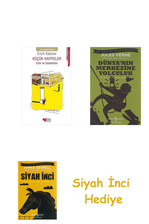 Küçük Hafiyeler - Emil Ve Dedektifler + Dünyanın Merkezine Yolculuk + Siyah İnci Hediye