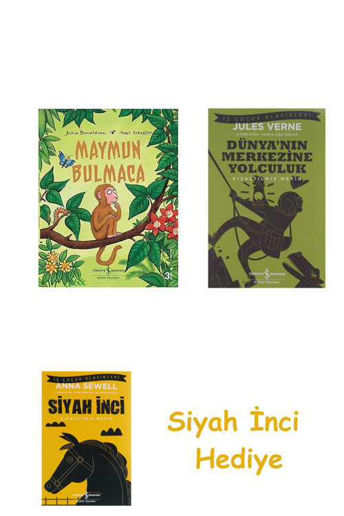 Maymun Bulmaca + Dünyanın Merkezine Yolculuk + Siyah İnci Hediye