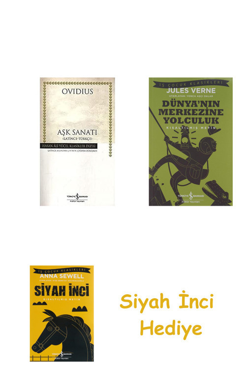 Aşk Sanatı: (Latince - Türkçe) + Dünyanın Merkezine Yolculuk + Siyah İnci Hediye